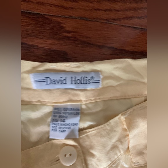 David Hollis Women’s Yellow Ankle Pant Size 14 - Picture 3 of 3
